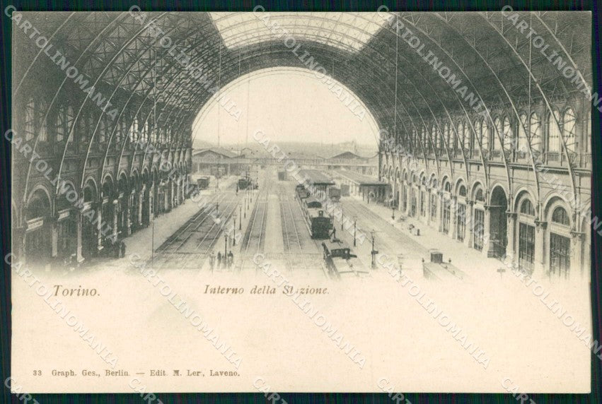 Torino Città Interno Stazione Porta Nuova Treno cartolina MX0164 – fronte