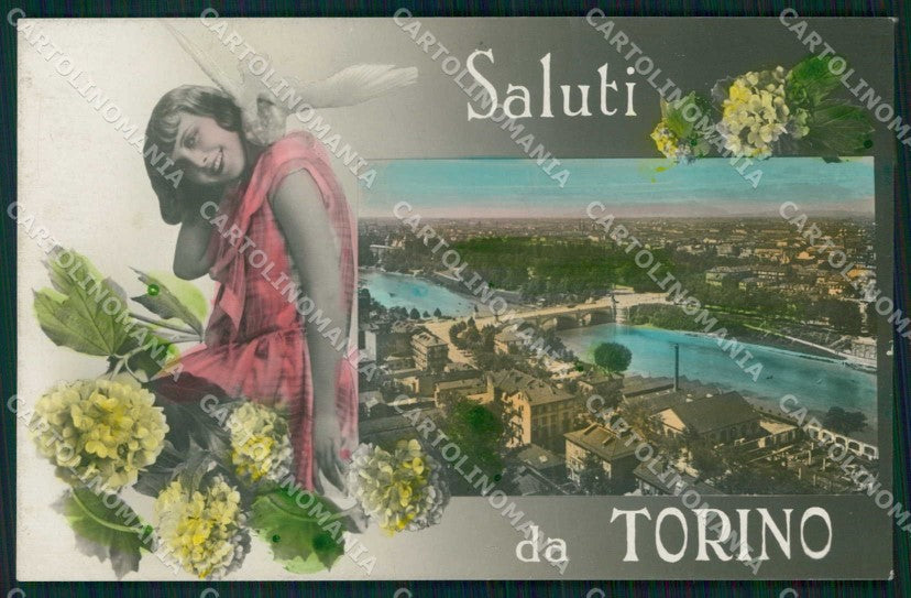 Torino Città Saluti da Veduta Generale Foto cartolina MX0169 – fronte