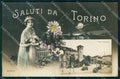 Torino Città Saluti da Piazza Castello Tram Foto cartolina MX0170 – fronte