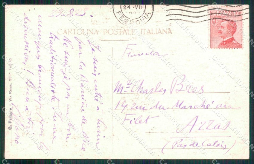Torino Città Monumento al Cavaliere Carabinieri Foto cartolina MX0186 – retro