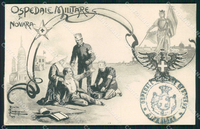 Torino Ospedale Militare Novara cartolina MX0204 – fronte