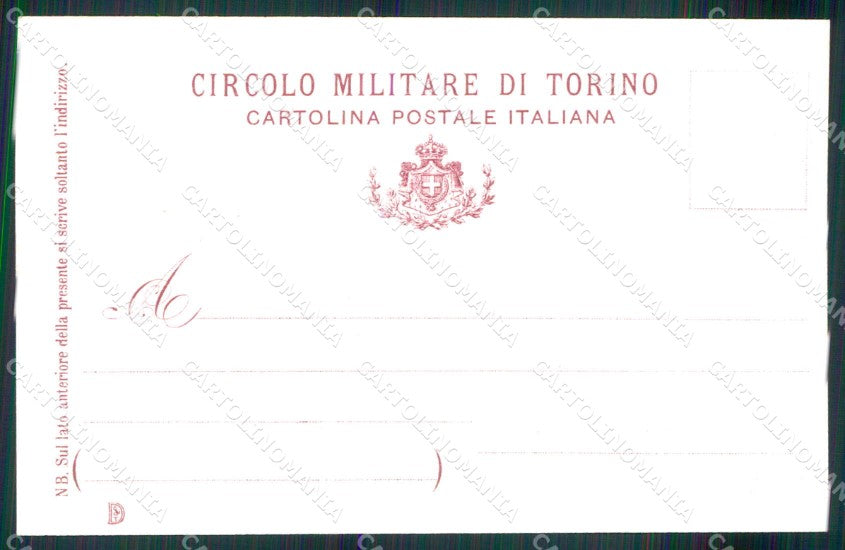 Torino Circolo Militare cartolina MX0205 – retro