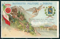 Torino 41° Regg Fanteria Distretto Militare Tricolore cartolina MX0206 – fronte