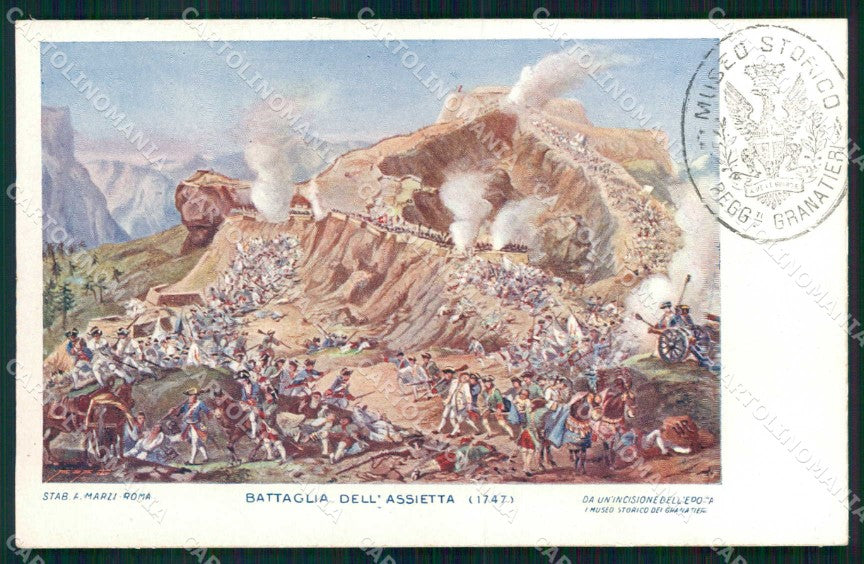 Torino Battaglia Assietta Granatieri Sardegna cartolina MX0207 – fronte