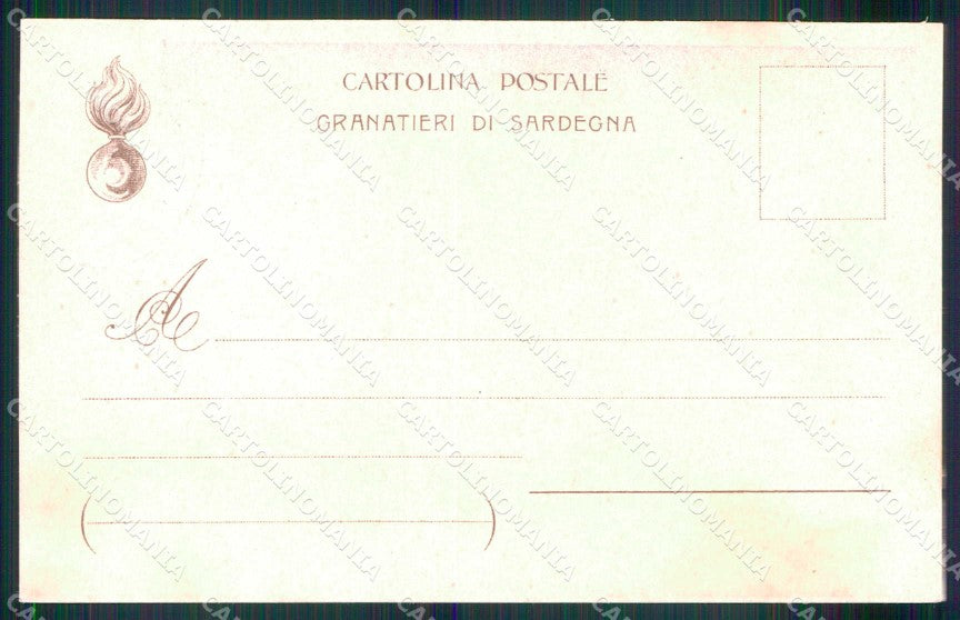 Torino Battaglia Assietta Granatieri Sardegna cartolina MX0207 – retro
