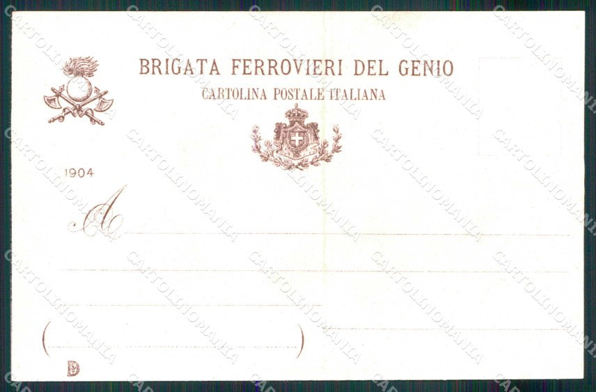 Torino Brigata Ferrovieri del Genio Treno cartolina MX0211 – retro