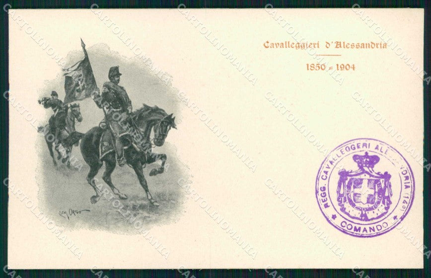 Torino 14° Reggimento Cavalleggieri d'Alessandria cartolina MX0222 – fronte