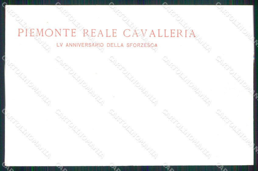 Torino Reggimento Piemonte Ducale Cavalleria Battaglia cartolina MX0226 – retro