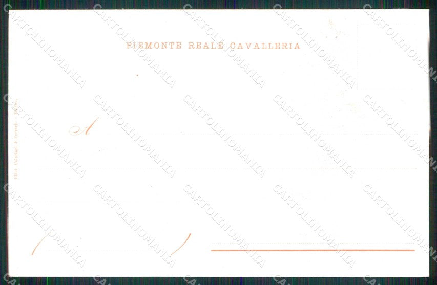 Torino Piemonte Reale Cavalleria cartolina MX0227 – retro