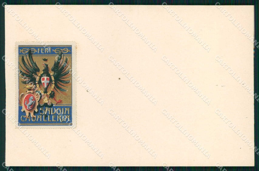 Torino Savoia Cavalleria Francobollo cartolina MX0230 – fronte