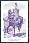 Torino Nizza Cavalleria Dragoni Piemonte cartolina MX0236 – fronte