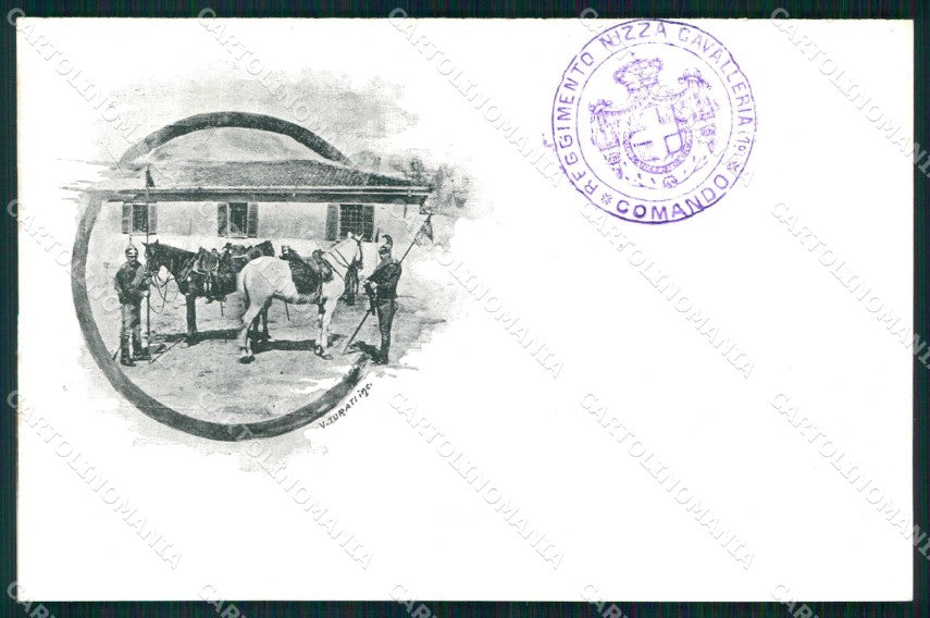 Torino Reggimento Nizza Cavalleria cartolina MX0240 – fronte