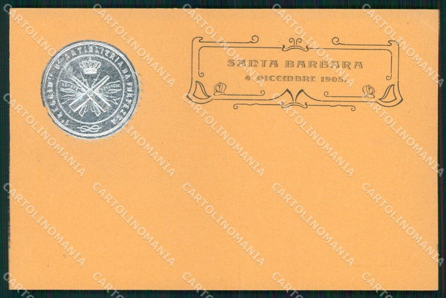 Torino I Reggimento Artiglieria Fortezza Santa Barbara cartolina MX0242 – fronte