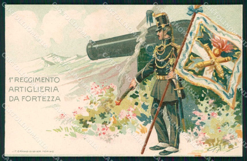 Torino I Reggimento Artiglieria Fortezza Cannoniere cartolina MX0248 – fronte