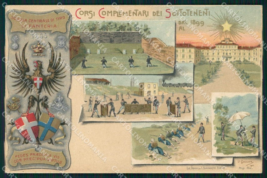 Torino Scuola Centrale Tiro Fanteria Corsi Sottotenenti cartolina MX0251 – fronte