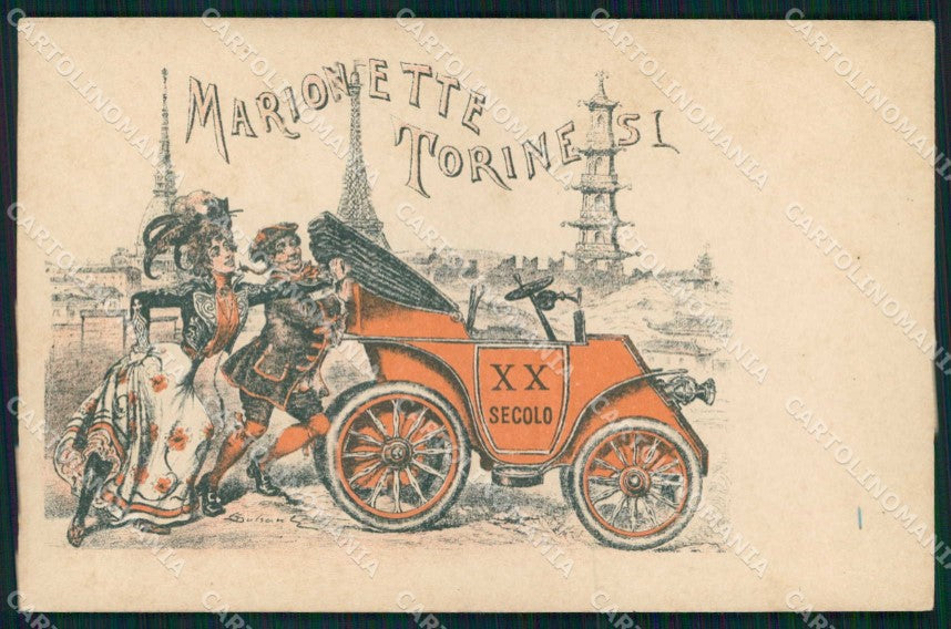 Torino Città Marionette Torinesi Gianduia Via Principe Amedeo cartolina MX0267 – fronte