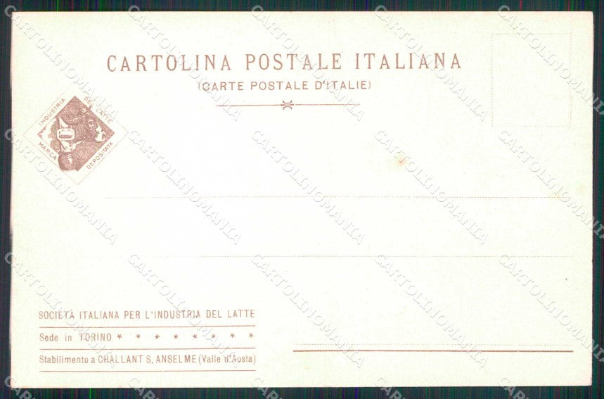 Torino Città Società Anonima Italiana Industria del Latte cartolina MX0311 – retro