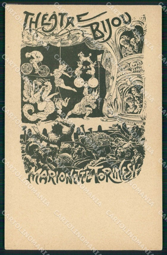 Torino Città Marionette Torinesi Gianduia Teatro Bijou cartolina MX0324 – fronte