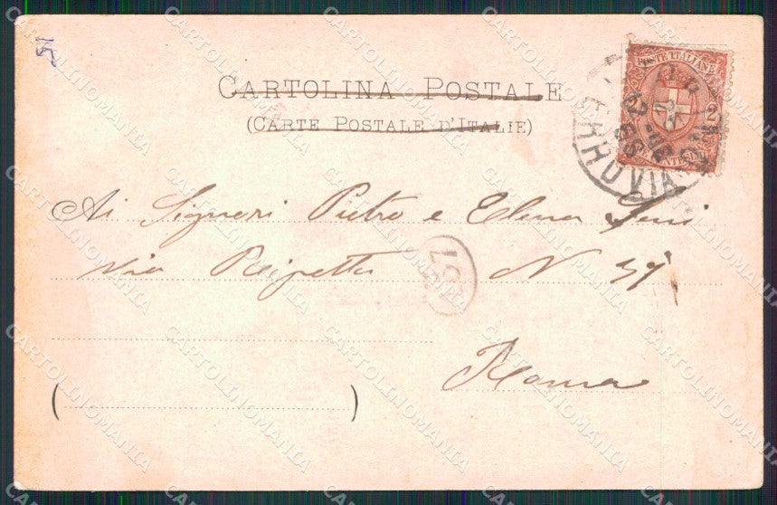 Torino Città Castello del Valentino Kunzli 2435 cartolina MX0356 – retro