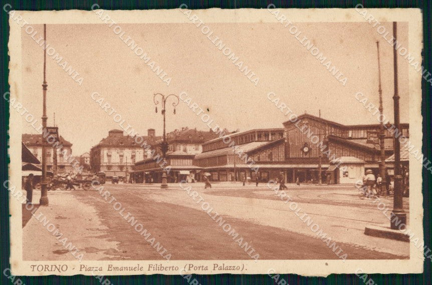 Torino Città Piazza Emanuele Filiberto Porta Palazzo Tram cartolina MX0370 – fronte