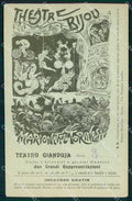 Torino Città Marionette Torinesi Teatro Bijou Biglietto formato cartolina MX0372 – fronte