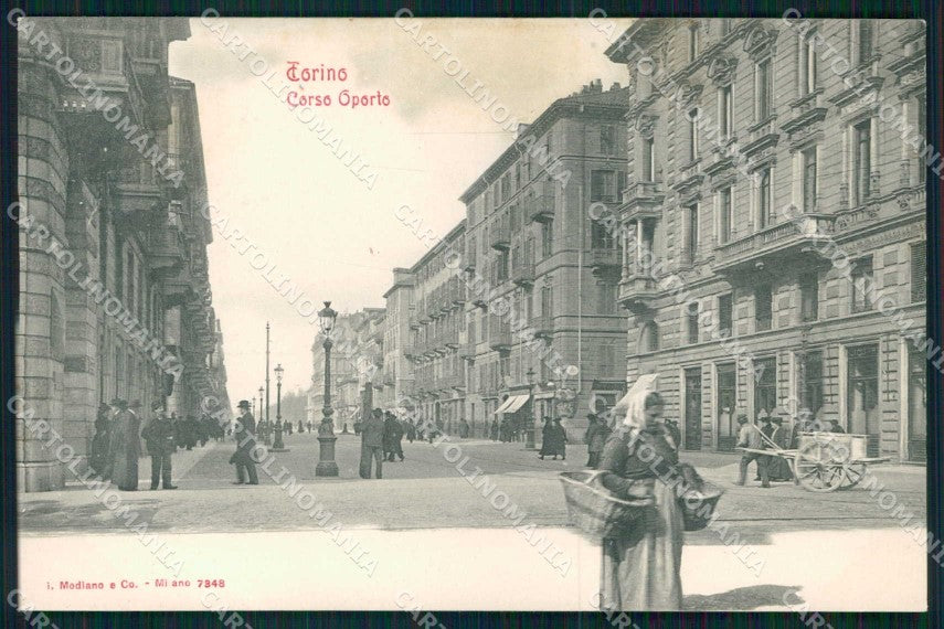 Torino Città Corso Oporto Modiano 7348 cartolina MX0379 – fronte