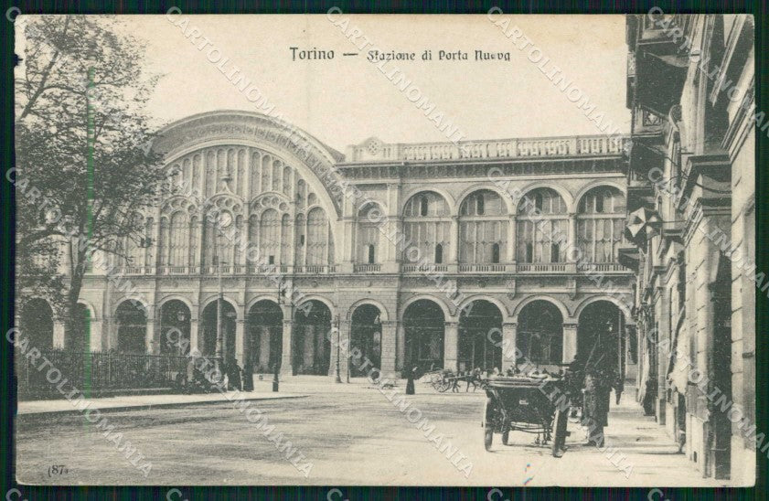 Torino Città Stazione Porta Nuova ABRASA cartolina MX0382 – fronte