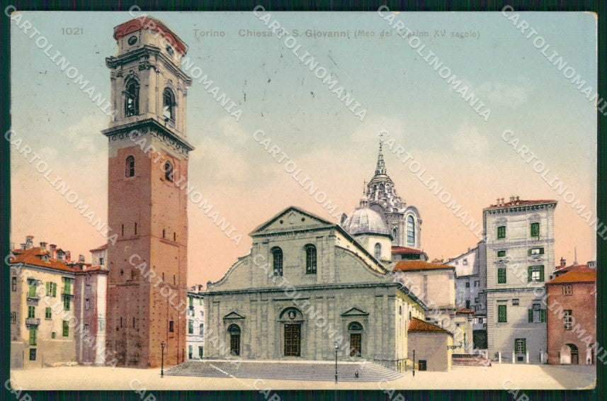 Torino Città Chiesa San Giovanni cartolina MX0406 – fronte
