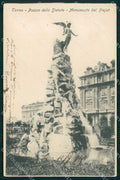 Torino Città Piazza Statuto Monumento del Frejus cartolina MX0415 – fronte