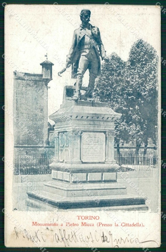 Torino Città Monumento Pietro Micca Presso Cittadella cartolina MX0423 – fronte