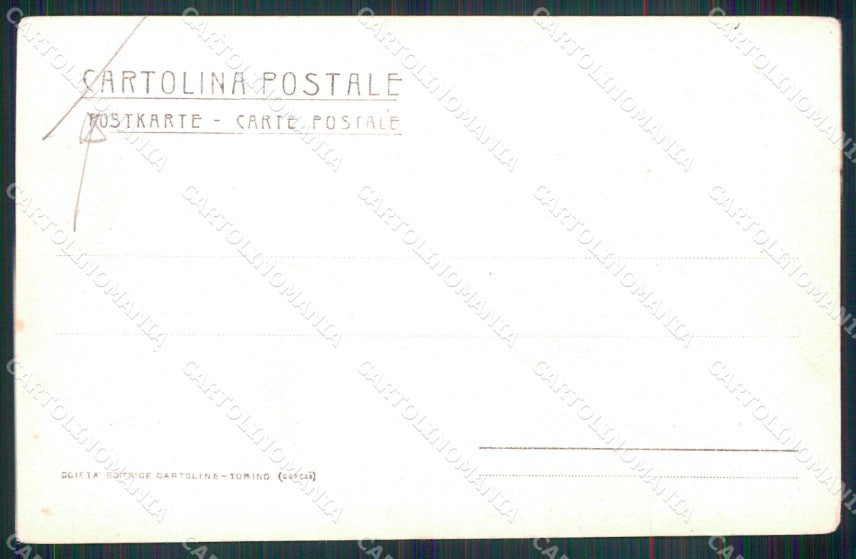 Torino Città Monumento Alessandro Lamarmora PIEGA cartolina MX0424 – retro
