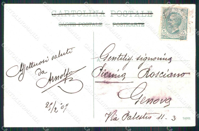Torino Città Ponte Po Monte Cappuccini Gran Madre di Dio cartolina MX0431 – retro