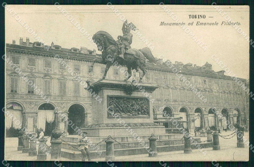 Torino Città Monumento Emanuele Filiberto cartolina MX0433 – fronte