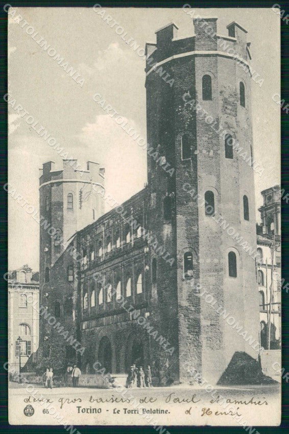 Torino Città Torri Palatine Brunner 65 cartolina MX0451 – fronte