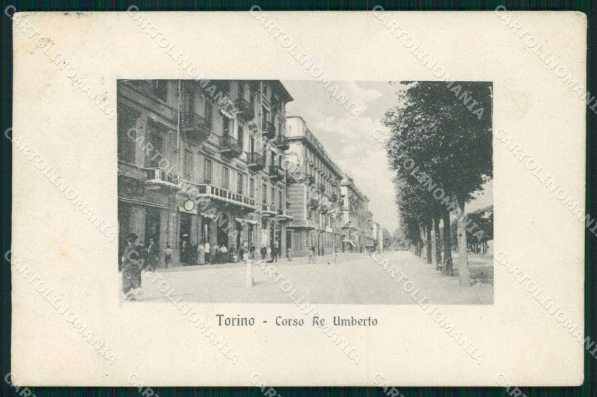 Torino Città Corso Re Umberto PIEGATA cartolina MX0467 – fronte