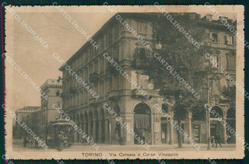 Torino Città Via Cernaia Tram Corso Vinzaglio cartolina MX0469 – fronte