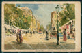 Torino Città Mercato Piazza Madama Cristina PIEGHE Tollini cartolina MX0477 – fronte