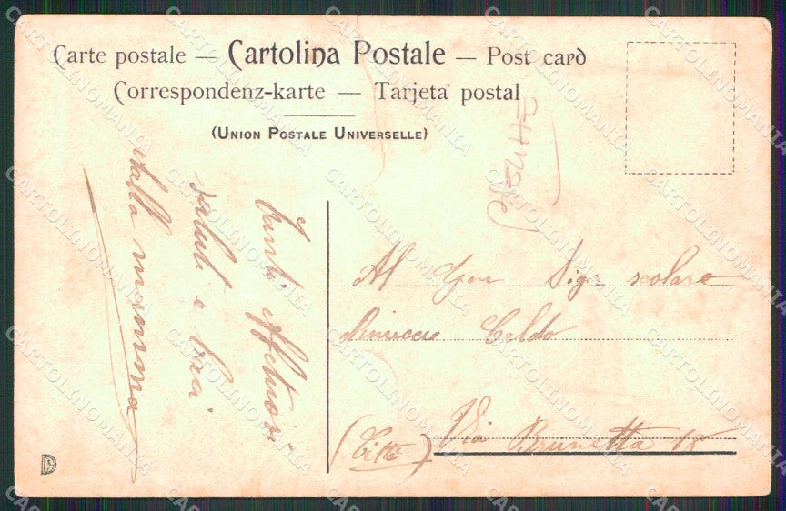 Torino Città Mercato Piazza Madama Cristina PIEGHE Tollini cartolina MX0477 – retro
