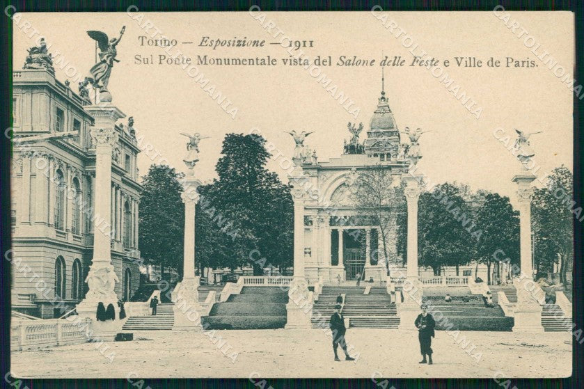 Torino Città Esposizione Salone Feste Città Parigi STRAPPINO cartolina MX0491 – fronte
