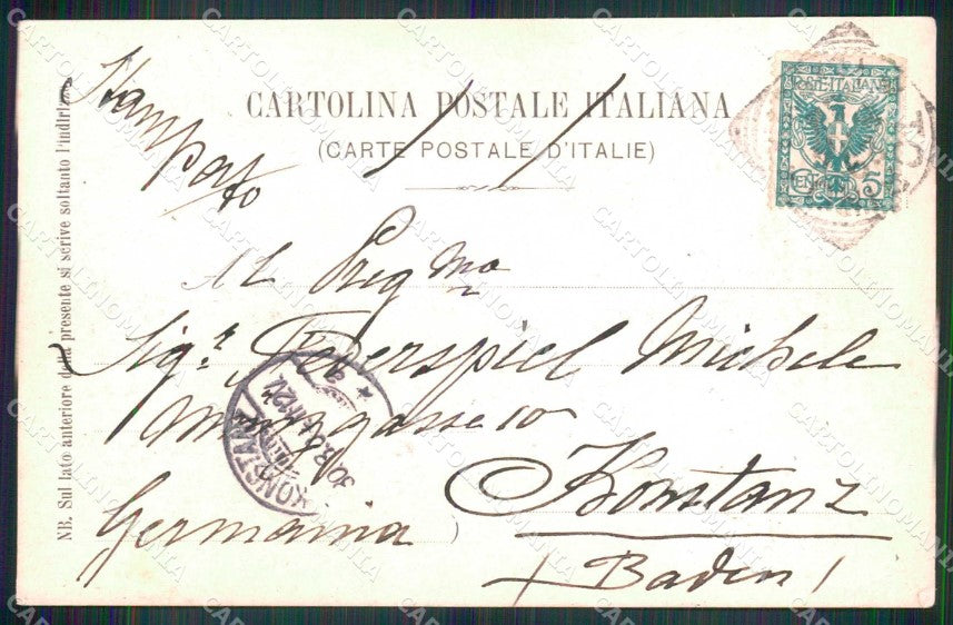Torino Città Mole Antonelliana Dopo Nubifragio cartolina MX0507 – retro