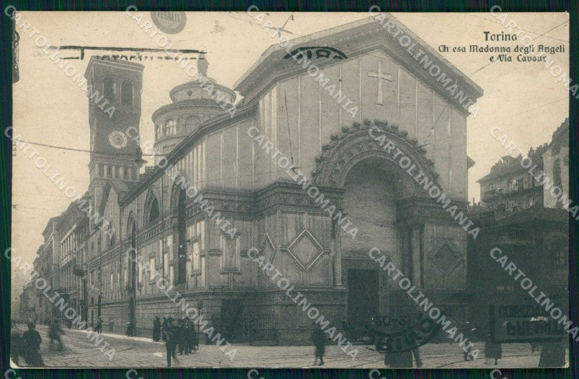 Torino Città Chiesa Madonna degli Angeli Via Cavour cartolina MX0511 – fronte