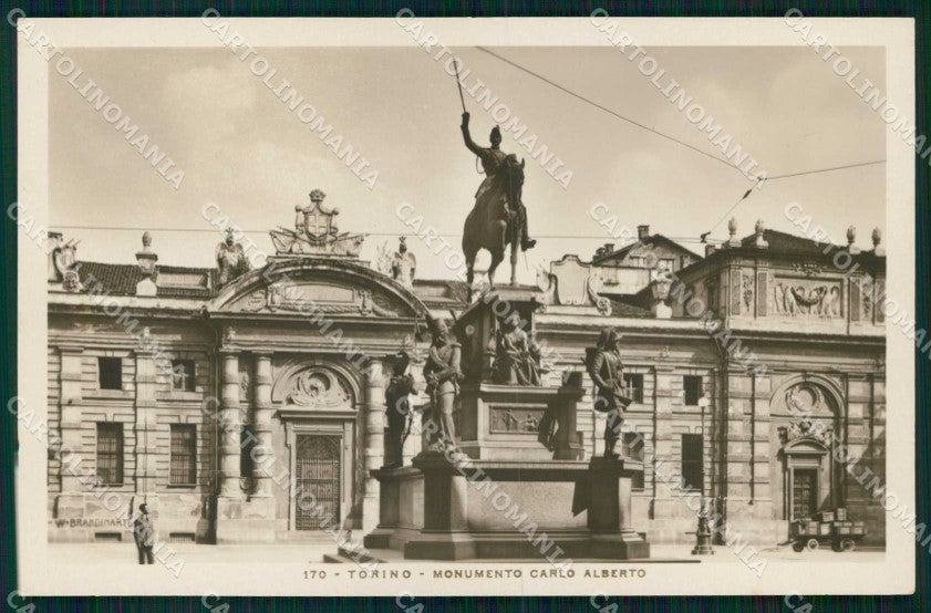Torino Città Monumento Carlo Alberto Foto cartolina MX0535 – fronte