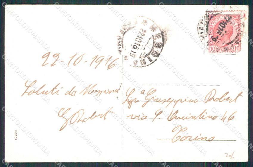 Messina Città Quartiere Lombardo Palazzine cartolina MX0554 – retro