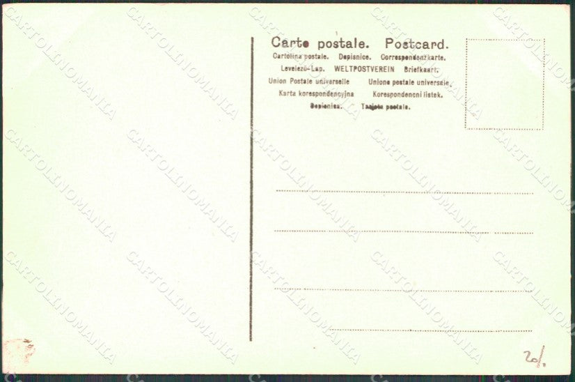 Messina Città Corso Garibaldi Prima del Terremoto cartolina MX0556 – retro