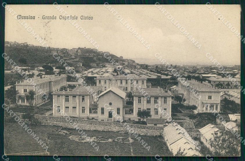Messina Città Grande Ospedale Civico Alterocca 22798 cartolina MX0558 – fronte