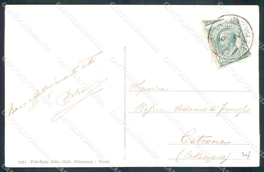 Messina Città Piazza San Martino Baracche Alterocca 2351 cartolina MX0560 – retro