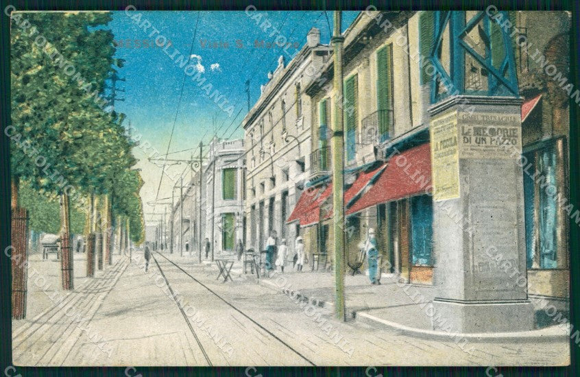 Messina Città Viale San Martino cartolina MX0562 – fronte