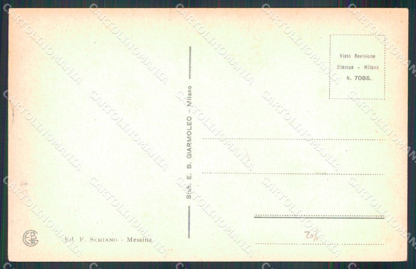 Messina Città Viale San Martino cartolina MX0562 – retro