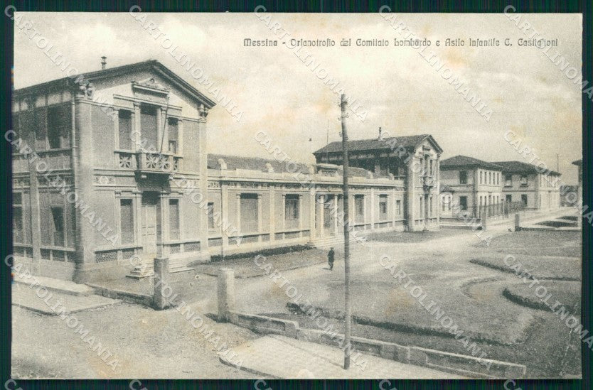 Messina Città Orfanotrofio Comitato Lombardo Asilo Infantile cartolina MX0564 – fronte