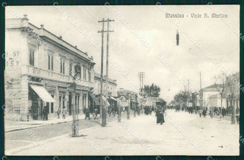 Messina Città Viale San Martino cartolina MX0565 – fronte